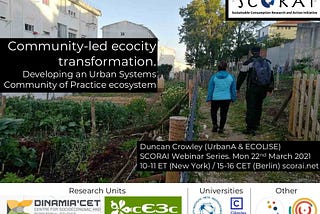 Community-led Ecocity Transformation. Developing an Urban Systems Community of Practice Ecosystem