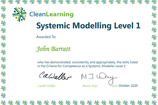 Becoming a Level 1 Systemic Modeller