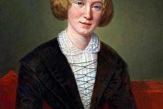 Portrait of George Eliot (Mary Ann Evans) by Francois D’Albert Durade, 1850