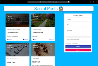 Social Media Posts Application