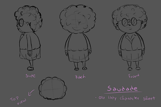 Project “Saudade” Character designs
