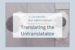 The top of two heads covered by sign: Translating the Untranslatable