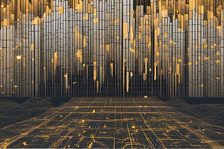 Golden Rain of Data, image illustrating the importance and power of data in our life