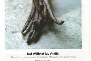 Not Without My Vanilla