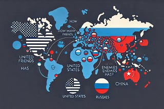 How Many Friends and Enemies the United States Has?