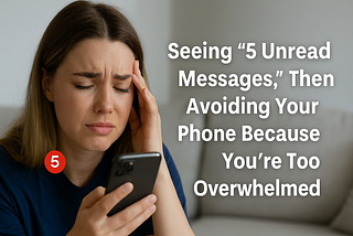 Seeing “5 Unread Messages,” Then Avoiding Your Phone Because You’re Too Overwhelmed 😱📱
