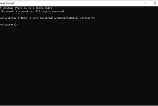 How to use a Python 3 virtual environment in Windows 10