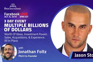 Our co-founder, Jonathan Foltz, is going live Tue Oct.