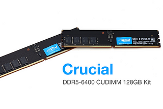Crucial 大容量 JEDEC 新品 128GB Kit (64GBx2) DDR5–6400 CUDIMM