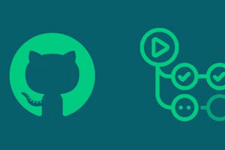 Image of github icon and github actions icon