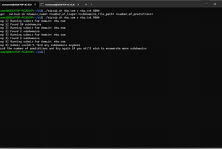 Utilizing machine learning to collect more subdomains using subwiz