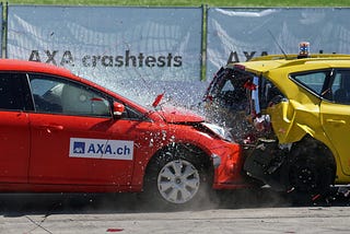 Red and Yellow Hatchback Car Crash from Pexels.com