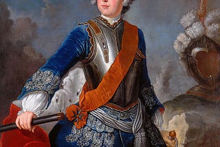 Portrait of a young Frederick The Great.