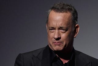 Disappointed Tom Hanks