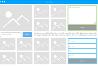 There are two components for user input and data submission on the right.