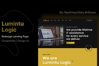 Case Study: Redesign Lumintu Logic Landing Page Competition | UI Design