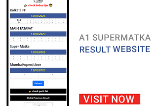 a1 super matka result