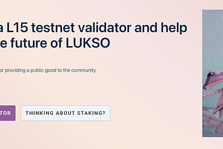 The L15 testnet starts…