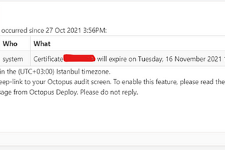 Automatic Notifications — SSL Certificates Expiry Follow Up with Octopus and MS Teams Integration