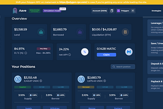 Maximizing Stable returns using Aave Polygon on Instadapp