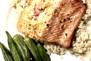 Lemon-Garlic Air Fryer Salmon — Main Dishes