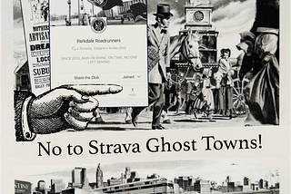 The Strava Ghost Towns.
