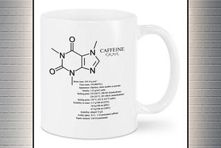 OFFICIAL Caffein chemistry structure mug