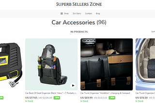 Enhance Your Ride with Top Car Accessories from Superb Sellers Zone!