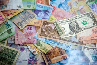 Image: various dollar bills