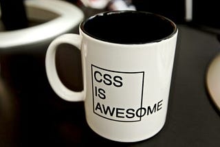 CSS is awesome coffee mug