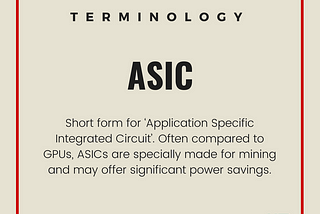 Terminology — ASIC