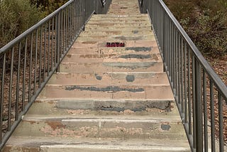 Long Beach Stairs by Mark Tulin