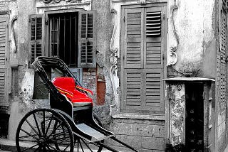 “Once upon a time, there used to be this particular rickshaw puller near our home in Calcutta…”