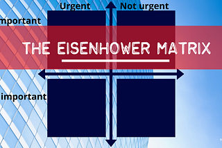 The Eisenhower Matrix