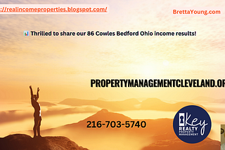 📊 Thrilled to share our 86 Cowles Bedford Ohio income results!