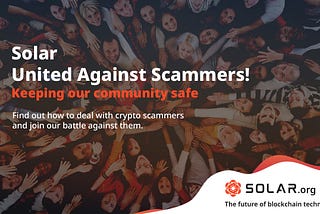 Solar - United Against Scammers!