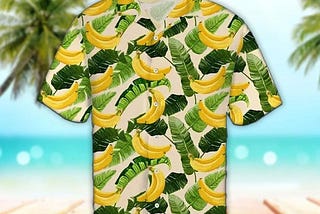 Banana Hawaiian Shirt Banana Pattern Aloha Shirt Hawaiian Shirt, Aloha Hawaiian Shirt Short Sleeve…