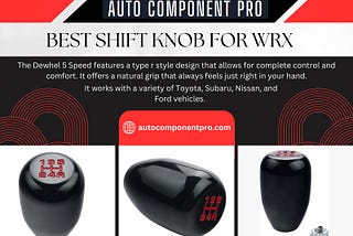 Best Shift Knob For WRX