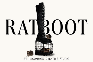 RATBOOT — the unofficial boot of New York created by Uncommon Creative Studio