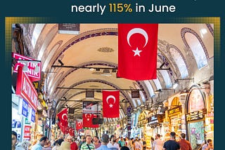 Driven by tourists from Europe and the US, the number of foreign visitors in Istanbul surged…
