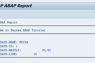 SAP ABAP — Constants