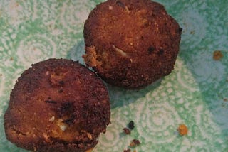 Cauliflower and almond falafel