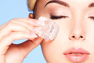 The Benefits of Rubbing Ice Cube on Your Face || Ice Cube for face