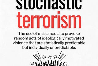 On Stochastic Terrorism