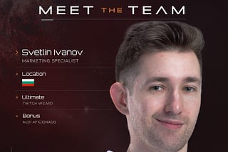Meet the Team: Svetlin Ivanov, Marketing Specialist