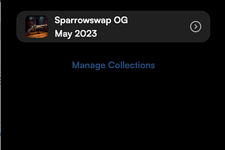 FAQ: Sparrowswap OG May 2023 NFT