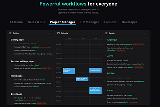 Documents, panes and boards make Legend the most powerful productivity tool