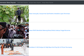 Web Scraping Indonesian News Popular using Python, Requests, & BeautifulSoup4