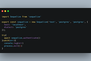 Sequelize with expressjs and postgres