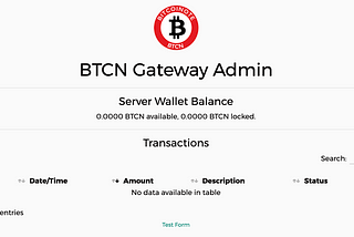 BitcoiNote Gateway Service Step 4: Gateway testing